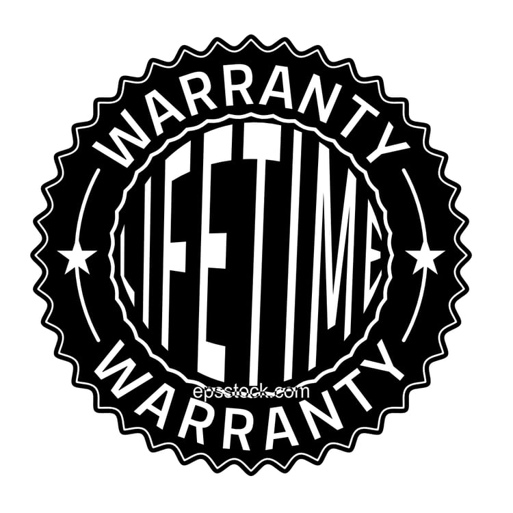 Lifetime warranty stamp