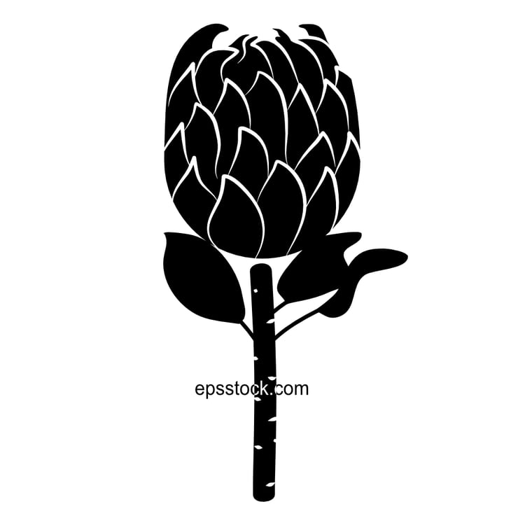 Protea flower emblem