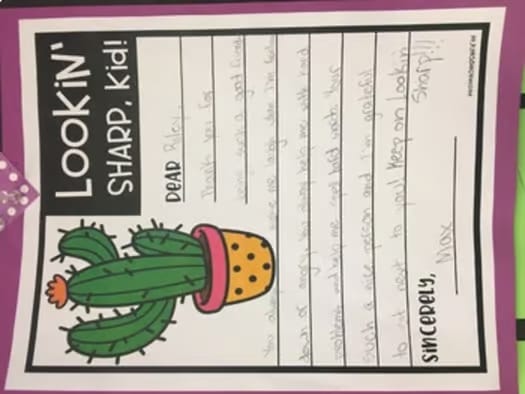 LOOKIN' SHARP! Bulletin board/ writing activity (cactus theme)