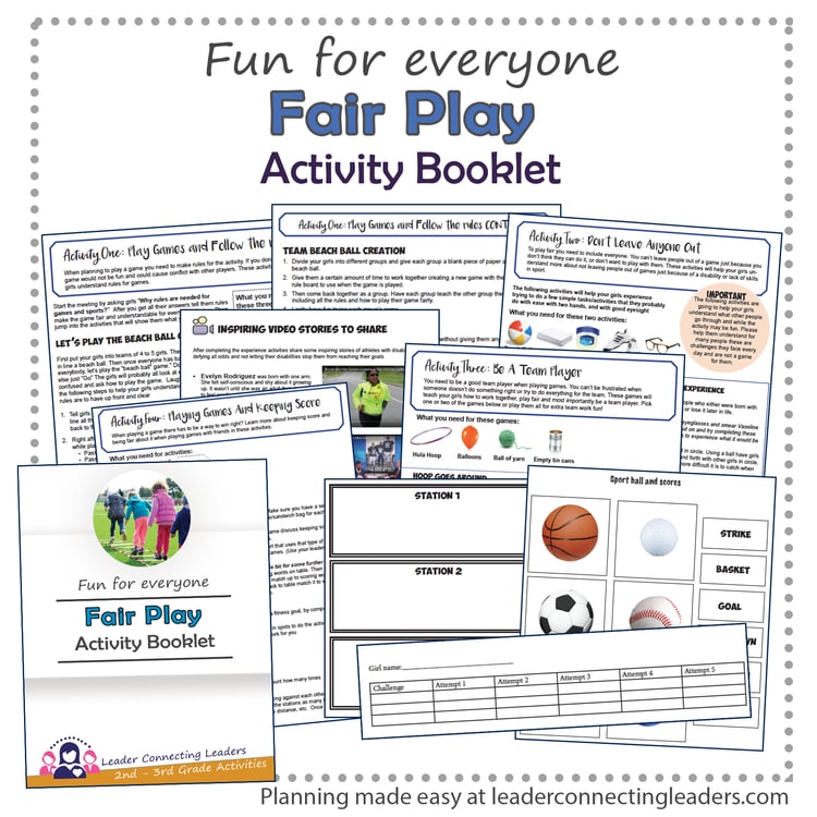 Brownie Girl Scout Fair Play Activity Booklet