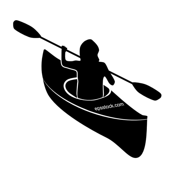 woman kayaking