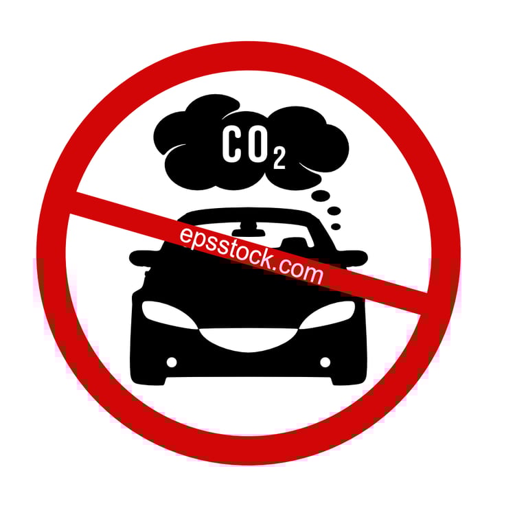 prohibition car exhaust sign