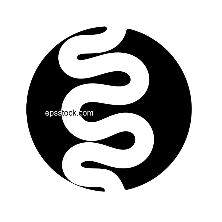 Human intestines emblem