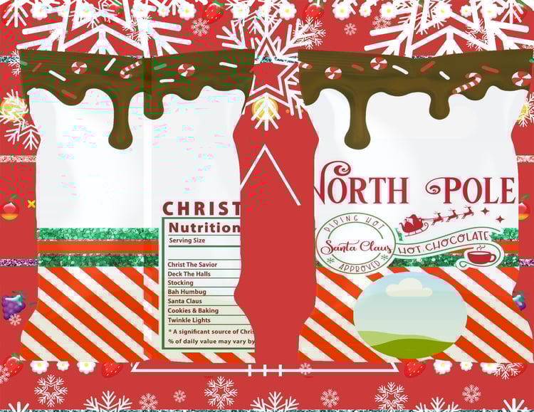 christmas chip bag holiday party favor canva chip bag editable chip bag christmas printable holiday wrappers diy chip bag template party favor printable christmas canva template custom snack bag wrapper kids party design photo chip bag template