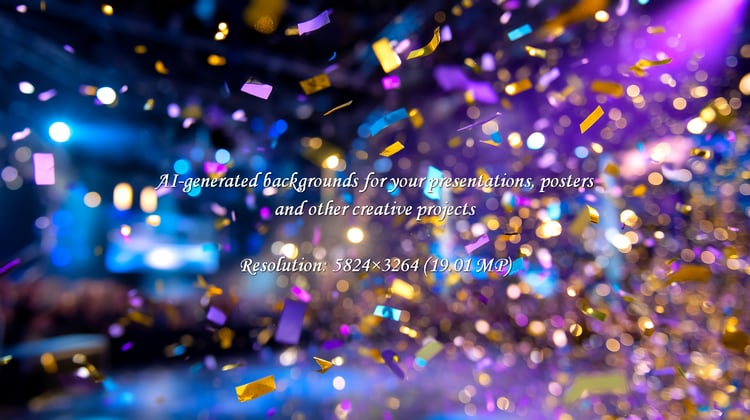 Experience the exhilaration of a grand celebration with this stunning confetti cascade, perfect for capturing moments of pure joy and achievement.