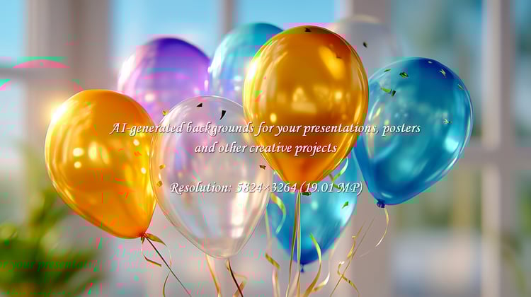 Bright, colorful balloons evoke pure joy and excitement, perfect for adding a festive, celebratory atmosphere to any special event or milestone.