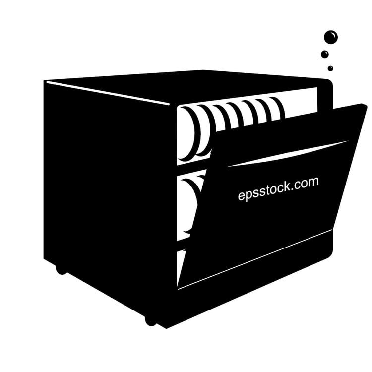 Dishwasher emblem vertical door