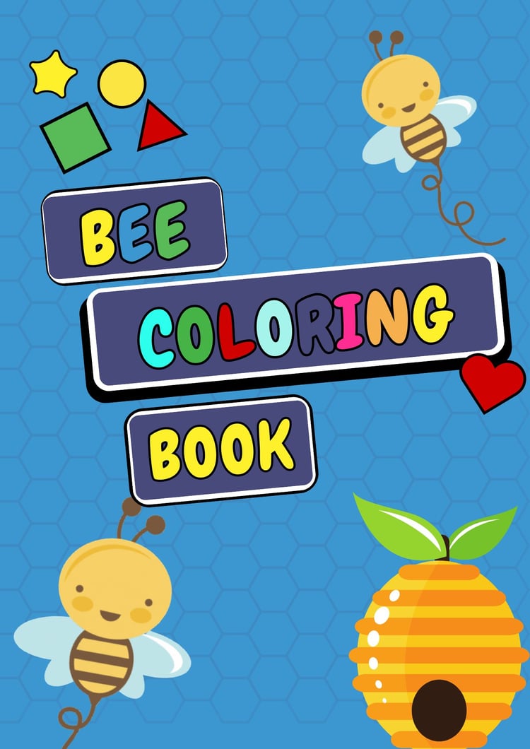 bee coloring page