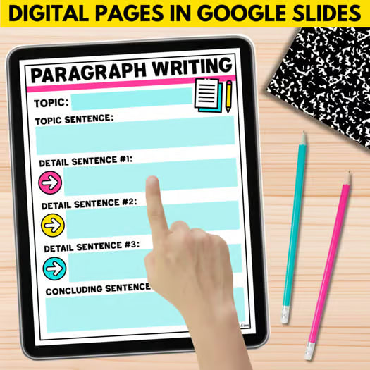 Writing Graphic Organizers | Print & Digital Worksheets Google Slides Activities