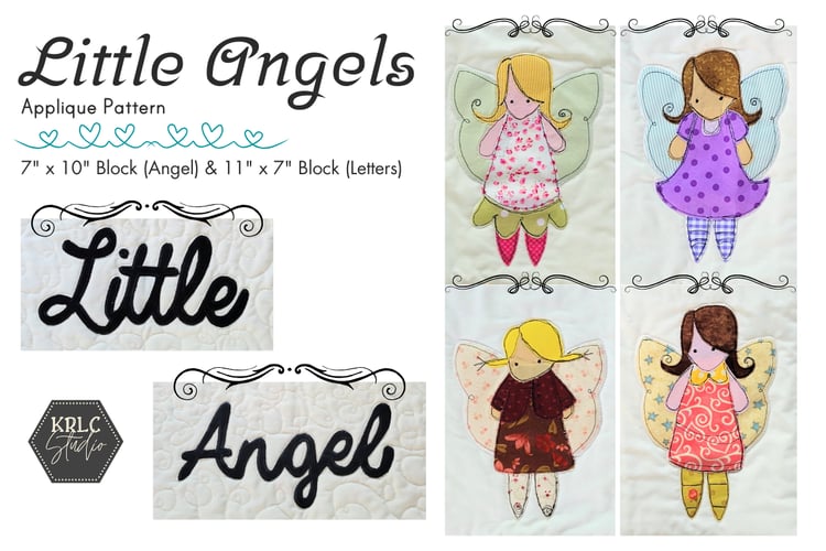 Little Angels - Applique Pattern - KRLC Studio Cover