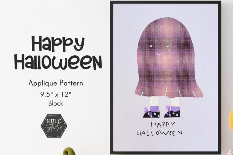 Happy Halloween - Applique Pattern - KRLC Studio Cover