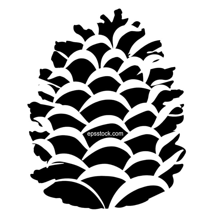 Conifer cone emblem