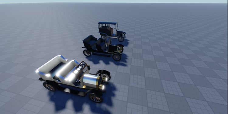 Roblox historical vehicle collection with realistic driving