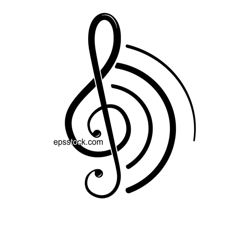 G-clef music emblem