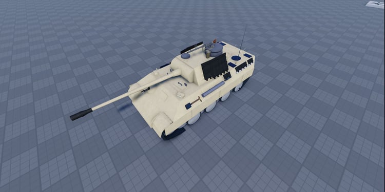 Free Roblox WW2 Panther tank model
