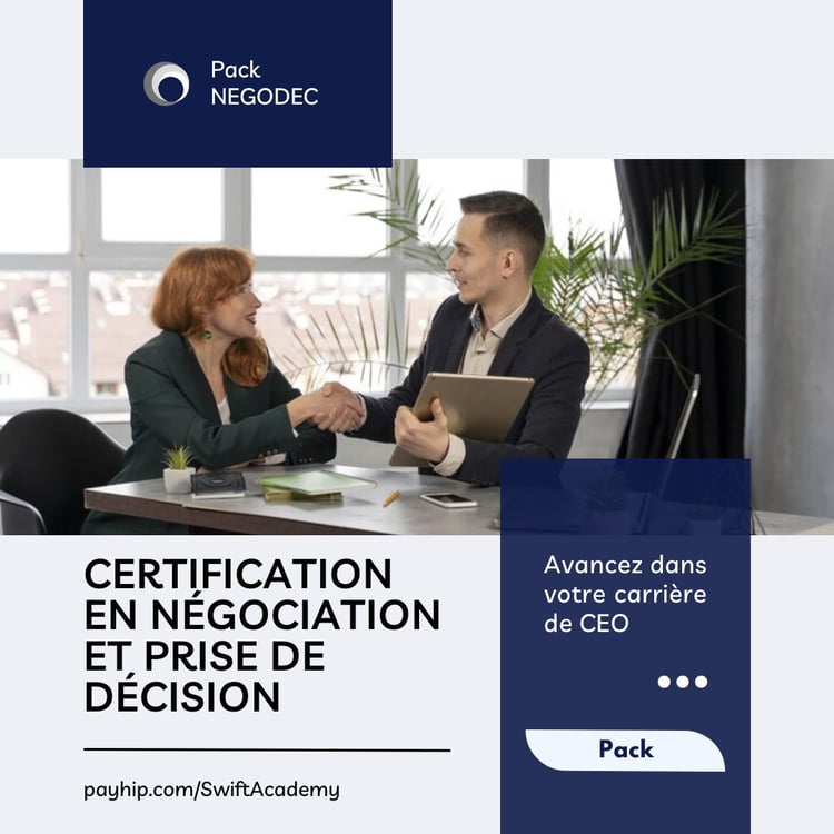 Pack NEGODEC® – Formation certifiée pour développer vos compétences en négociation, prise de décision stratégique, gestion des conflits, communication, leadership, décryptage du non-verbal et intelligence émotionnelle, applicable dans divers contextes fam