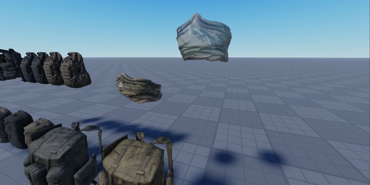 Roblox clothing and gear models for character customization