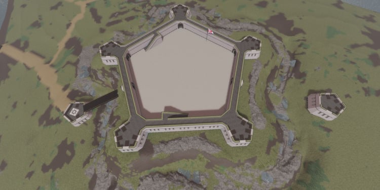 Free Roblox 17th–19th century fortified castle map