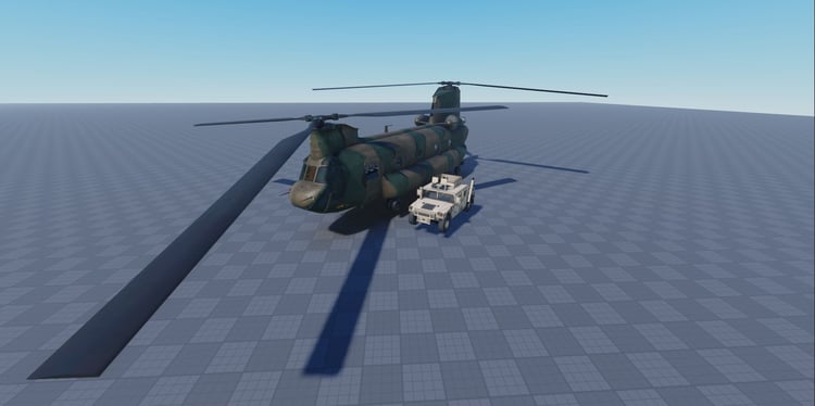 Free Roblox Chinook and Humvee scripted vehicles