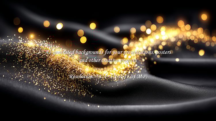 Capture the allure of luxury with shimmering gold glitter cascading across elegant black silk. Perfect for festive designs, upscale branding, and adding a touch of magic to any creative project.