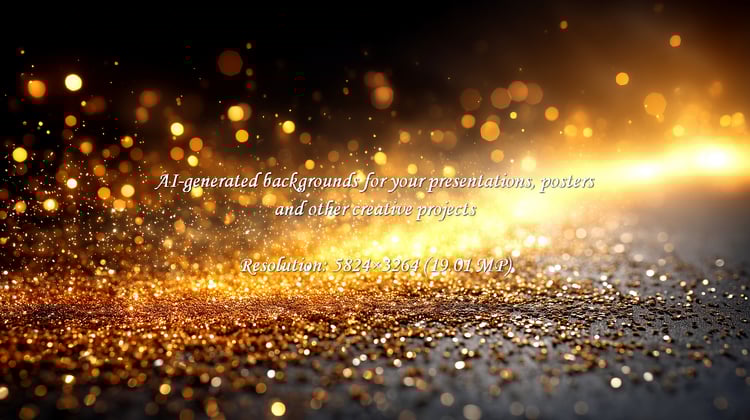 Experience the magic of radiant golden glitter particles dancing with dynamic light flares. Perfect for creating an opulent, festive, or luxurious atmosphere for celebrations, events, and holiday themes.