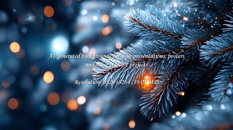 Capture the enchanting spirit of winter with this stunning macro view of a frosted pine branch. A single golden ornament gleams, surrounded by soft bokeh lights, perfect for evoking holiday magic and festive warmth.