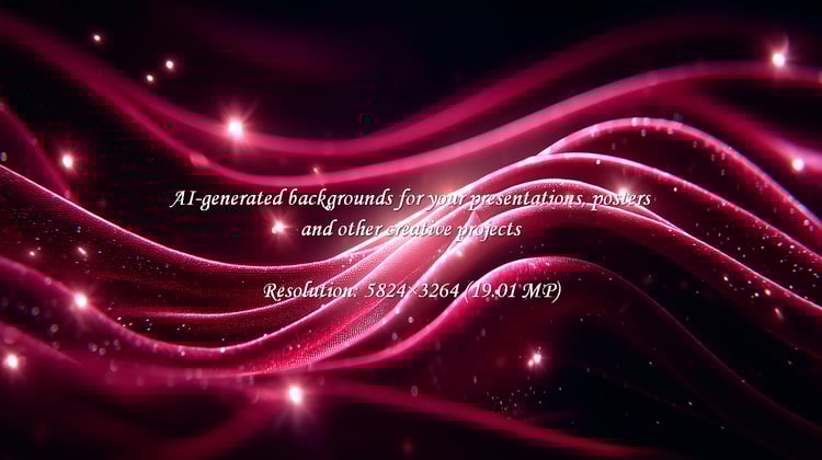 Experience pure luxury with this elegant crimson silk fabric, flowing dynamically and illuminated by shimmering light particles, perfect for creating a festive, glamorous, and high-end background for celebrations and events.