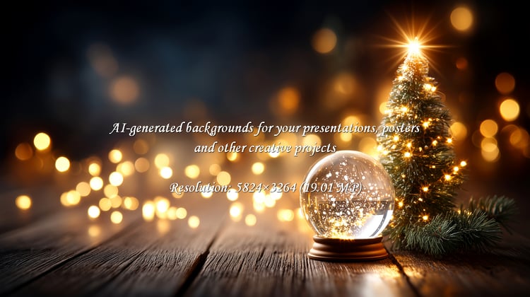 Magical Christmas scene featuring a glittering snow globe and a miniature tree sparkling with warm lights, perfect for holiday cards and seasonal promotions