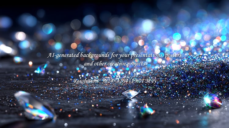 Experience pure opulence with this stunning display of sparkling diamonds and glittering particles. A luxurious abstract backdrop infused with vibrant bokeh lights, perfect for conveying glamour, celebration, and high value.