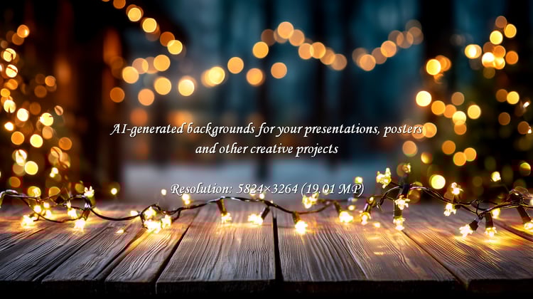 Enchanting fairy lights cast a warm, inviting glow on a rustic wooden surface, perfect for evoking festive holiday cheer, cozy winter nights, or romantic celebrations.