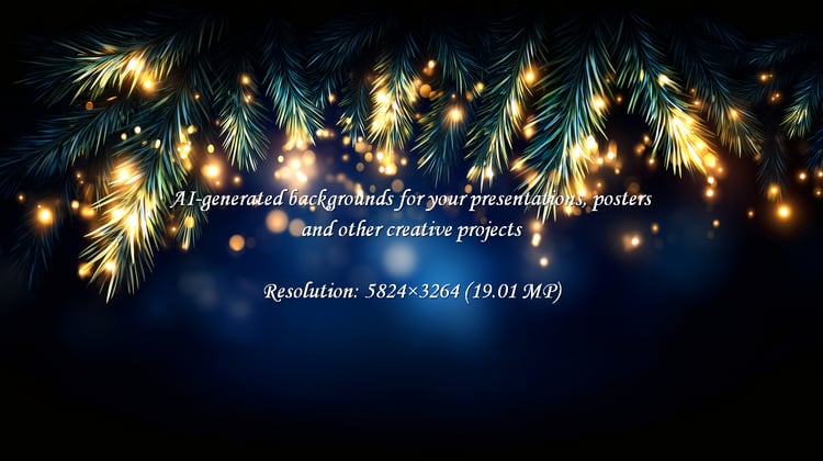 Capture the enchantment of the season with this stunning backdrop featuring twinkling fairy lights draped over lush evergreen branches, ideal for festive invitations, holiday cards, and winter event promotions.