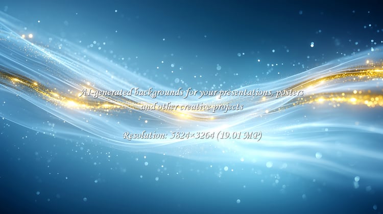 Experience the magic of flowing light and sparkling particles. This abstract visual evokes a sense of wonder, innovation, and boundless possibility, perfect for tech, science, or corporate themes.