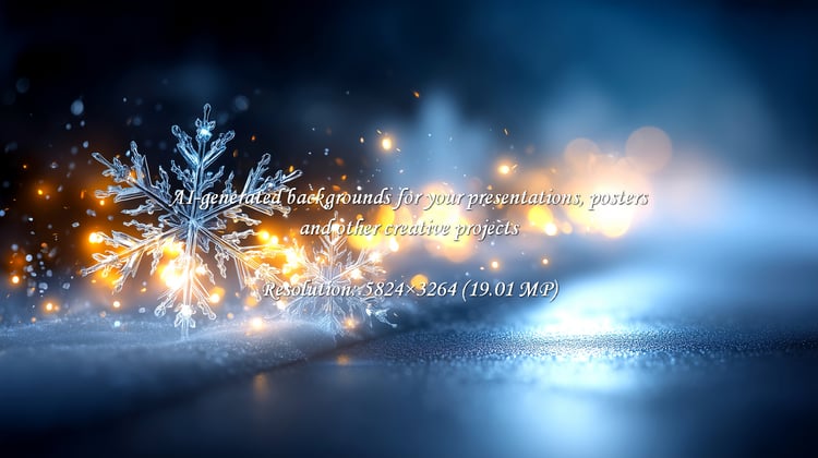 Experience the enchanting beauty of a solitary ice crystal snowflake, brilliantly sparkling amidst a bokeh of warm, golden lights. This magical winter scene evokes a sense of wonder and festive cheer, perfect for holiday and seasonal themes.