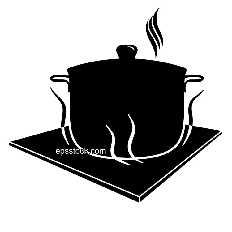 Silicone hot pad symbol