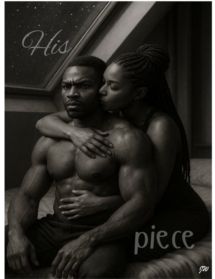 Artistic black and white wall décor