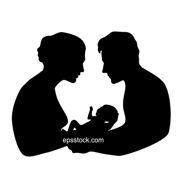 Family newborn baby