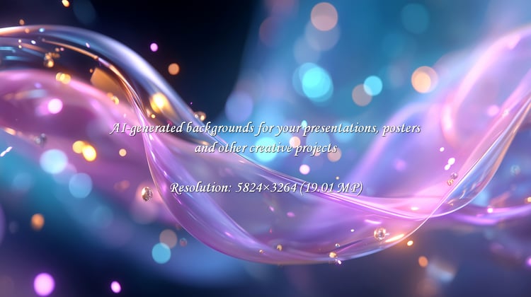 Capture a sense of modern elegance with this abstract flowing ribbon. The bokeh lights create a dreamy, luxurious atmosphere, ideal for beauty branding, sophisticated design, or a vibrant background.