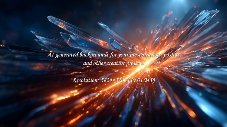 Experience the brilliance of a crystal burst, radiating vibrant energy and modern design. Ideal for tech visuals or dynamic presentations, sparking innovation and power in your projects.