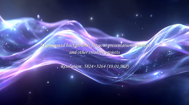 Experience the captivating allure of flowing ethereal waves, illuminated by a soft glow and scattered stardust. This mesmerizing scene evokes wonder, peace, and cosmic magic, perfect for projects seeking a serene, otherworldly ambiance.