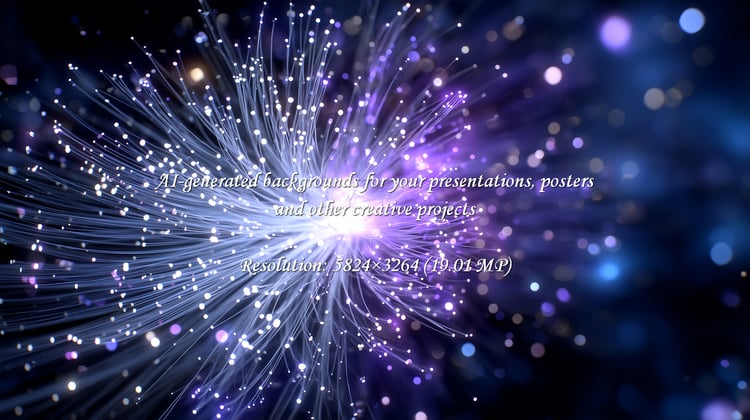 Experience the pulse of modern innovation with this stunning visual of glowing fiber optic strands. Perfect for tech, science, and data communication themes, it evokes speed, connection, and forward-thinking ideas.