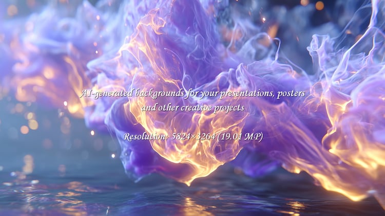 Experience the magic of swirling ethereal smoke illuminated by radiant golden light against a serene purple mist, creating a captivating visual for any project needing a touch of fantasy or wonder.