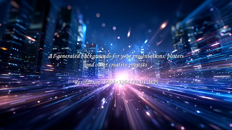 Experience the pulse of innovation with this dynamic digital city scene, where light streaks race through urban landscapes, symbolizing speed, connectivity, and the future of business.