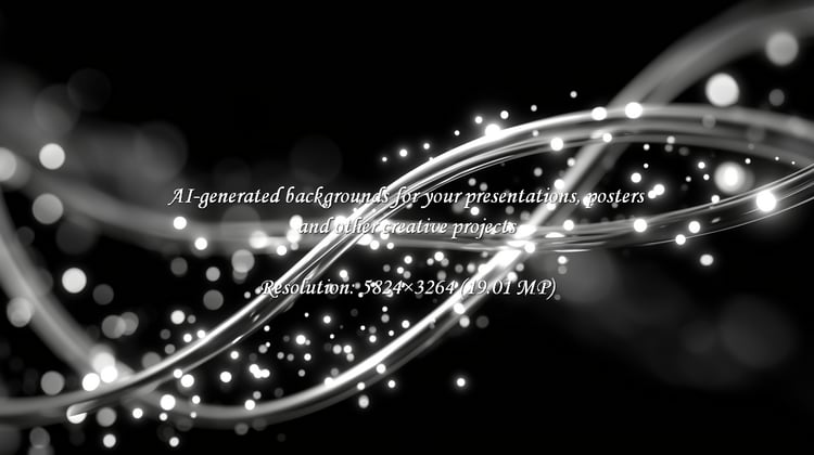 Captivating abstract visuals with swirling glowing particles and elegant light streaks evoke a sense of dynamic energy and modern innovation, perfect for science, tech, or futuristic themes.