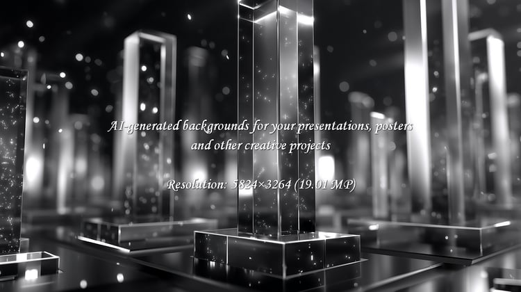 Experience the allure of modern luxury with these striking glass towers, radiating internal light. Perfect for conveying innovation, success, and a sophisticated, futuristic vision.