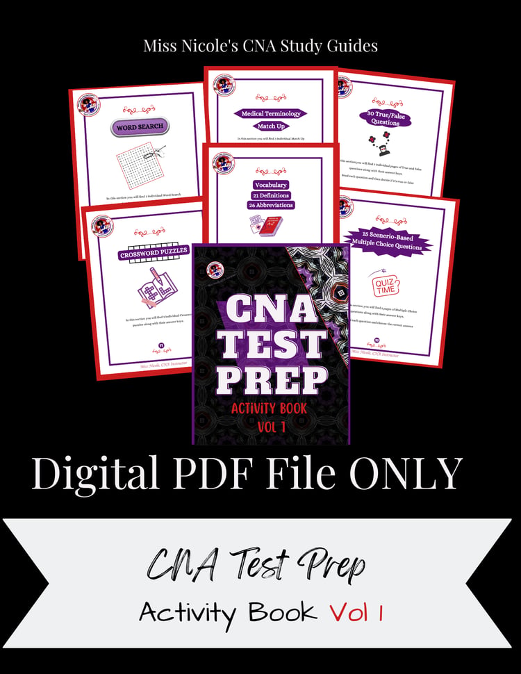 Cna Booklet.pdf Miss Nicole's CNA Study Guides