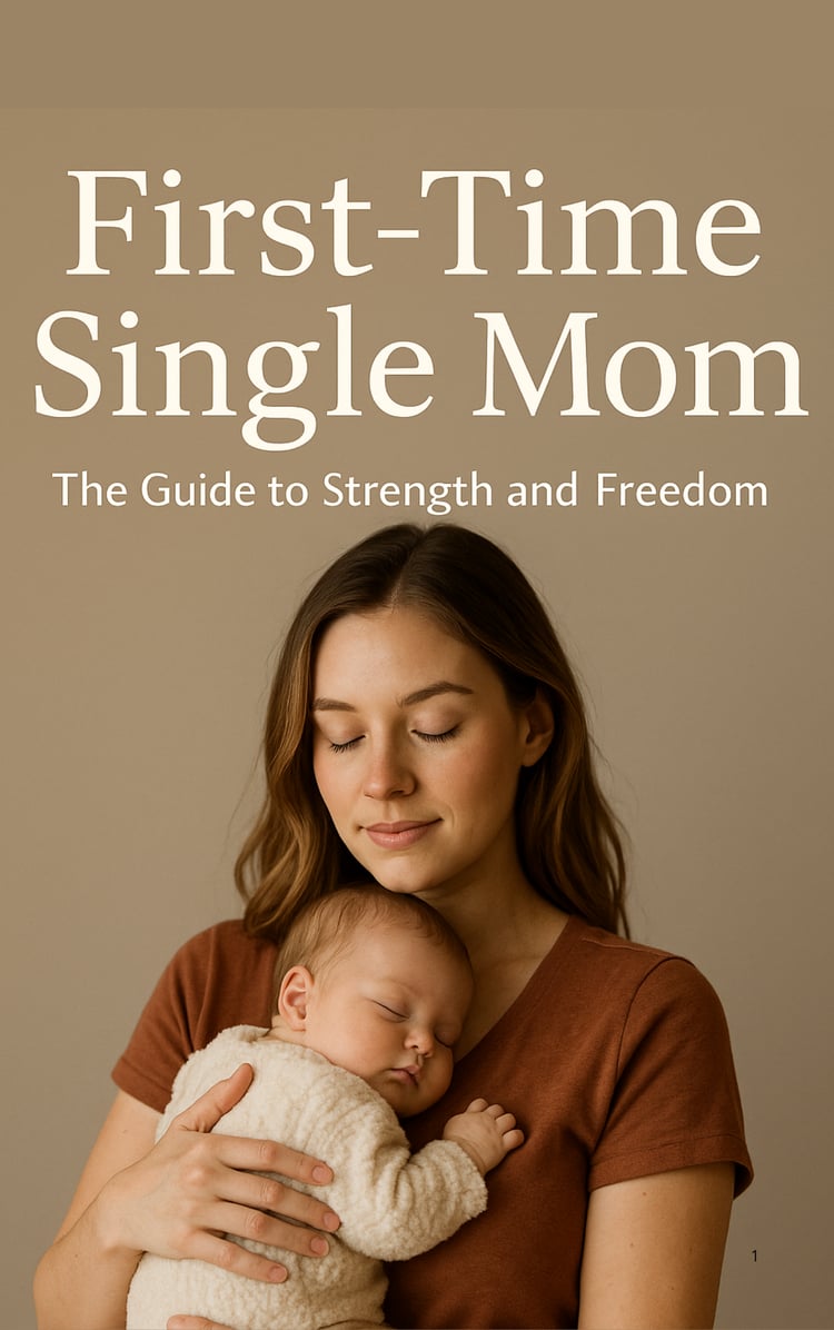 Premium guide for first-time single moms: confidence, stability, emotional healing, finances, organization & freedom.
