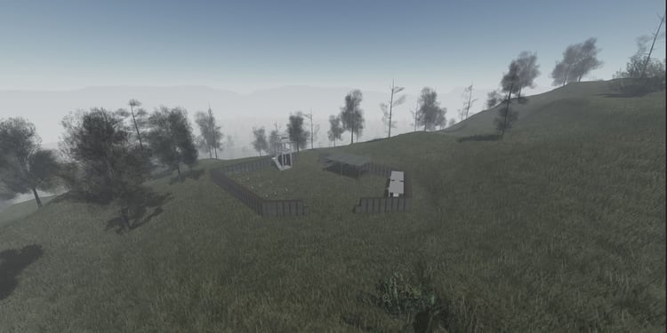 Roblox military environment featuring destroyed urban areas