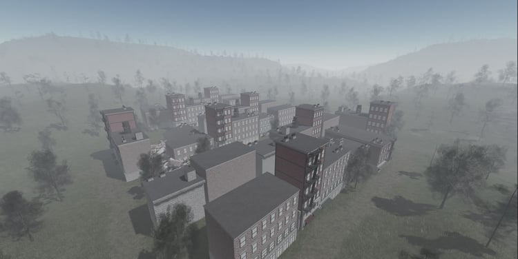 Free Roblox Chechnya warfare map with forests and ruins