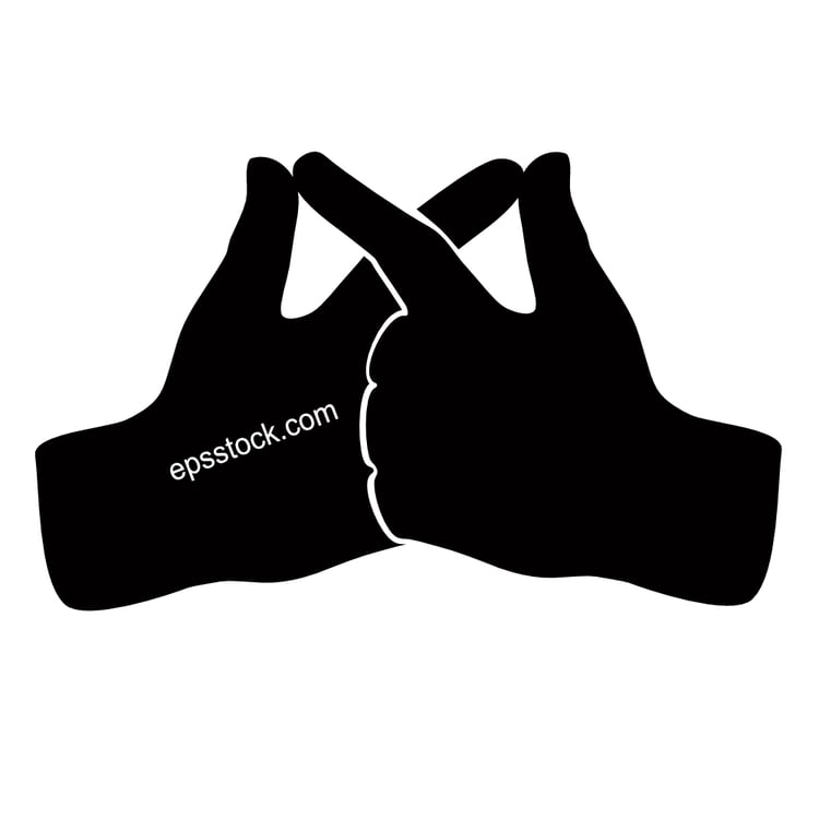 Hands forming infinity symbol