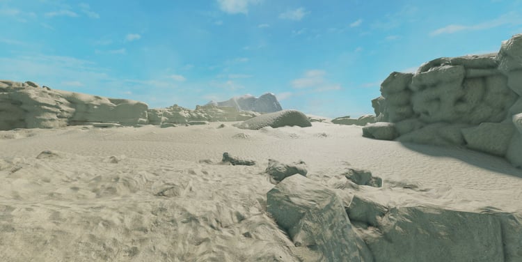 Free Roblox desert vignette map with arid terrain